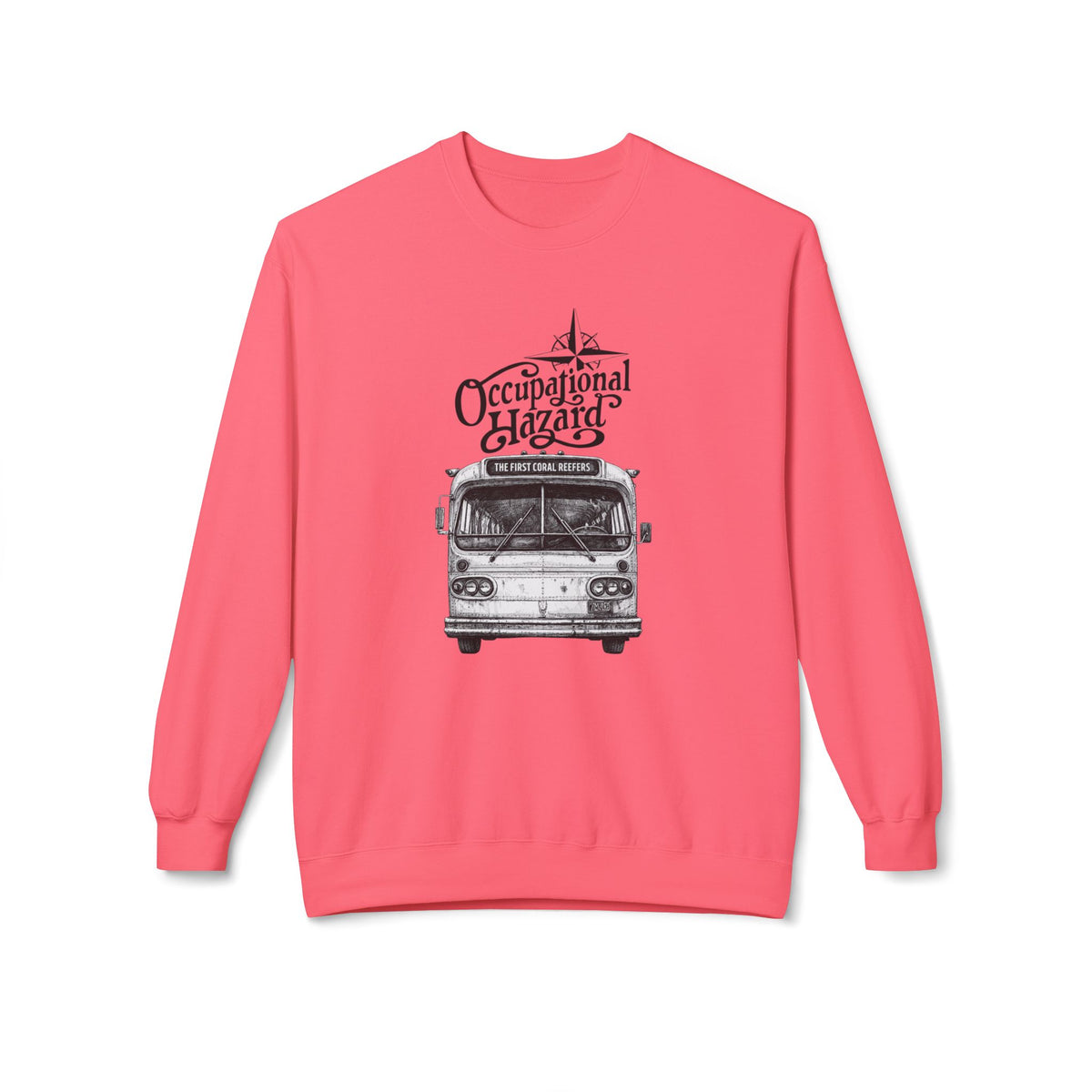 "On The Road" Tour Bus Midweight Fleece Sweatshirt