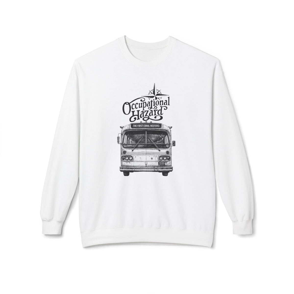 "On The Road" Tour Bus Midweight Fleece Sweatshirt