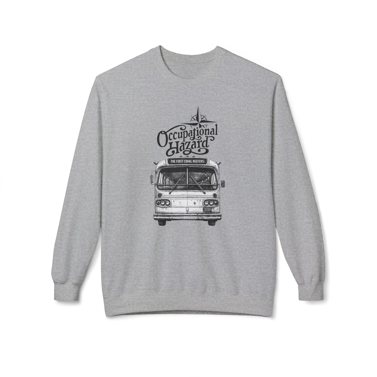 "On The Road" Tour Bus Midweight Fleece Sweatshirt