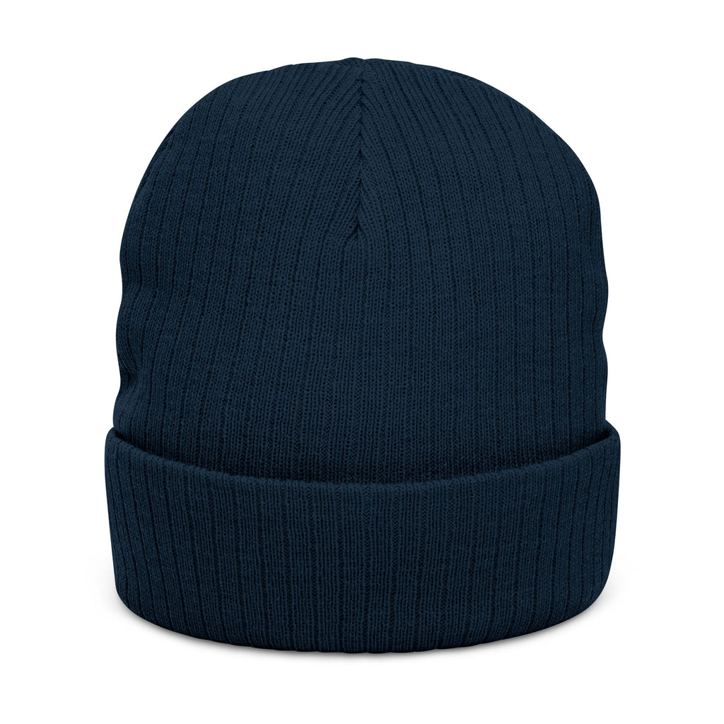 Occupational Hazard Embroidered Ribbed Knit Beanie