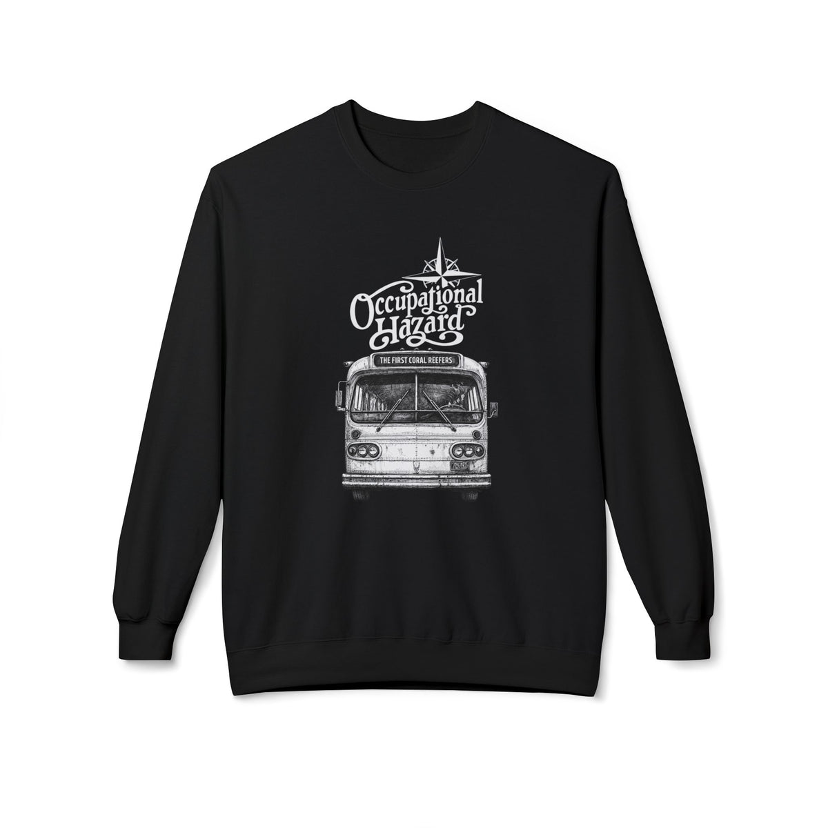 "On The Road" Tour Bus Midweight Fleece Sweatshirt