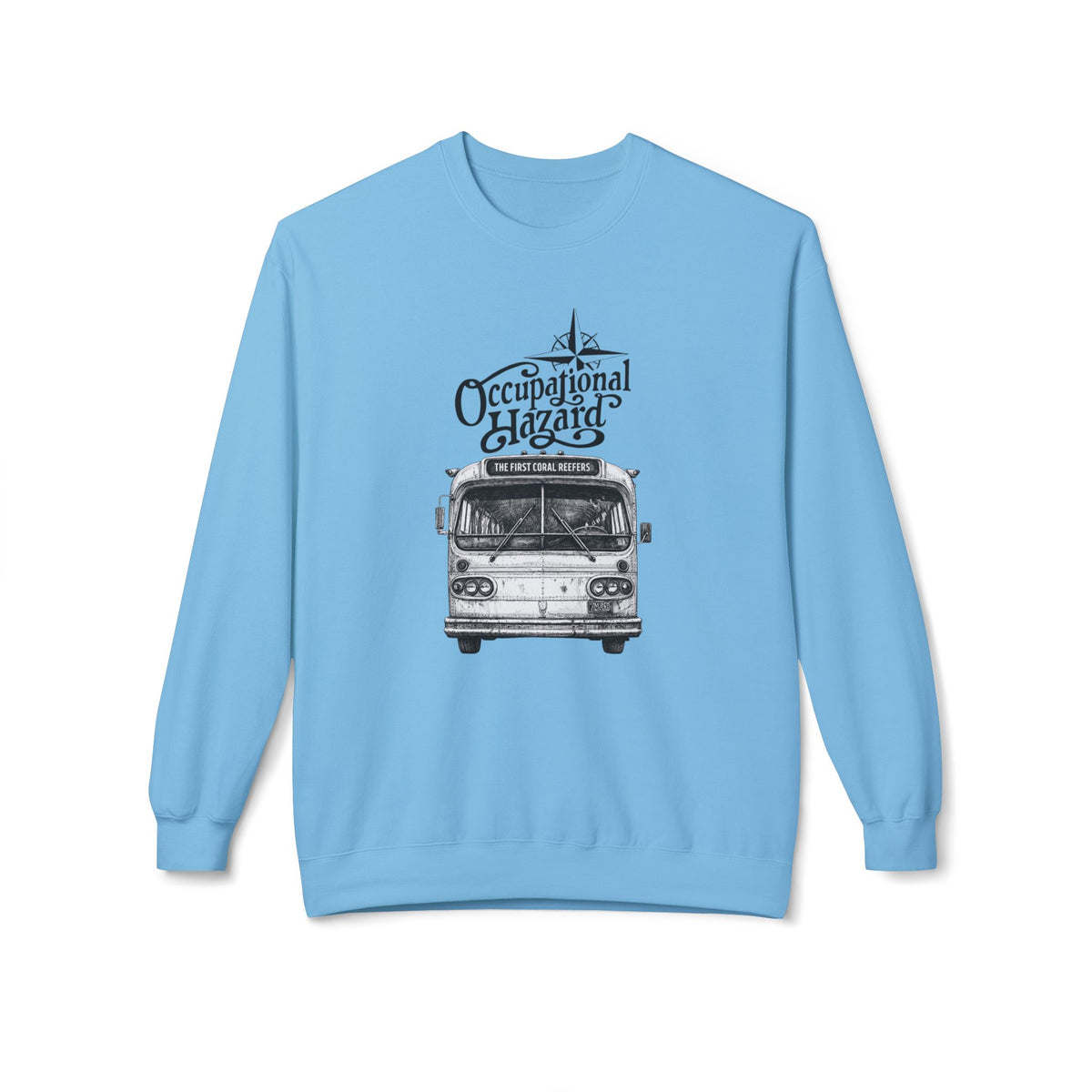 "On The Road" Tour Bus Midweight Fleece Sweatshirt