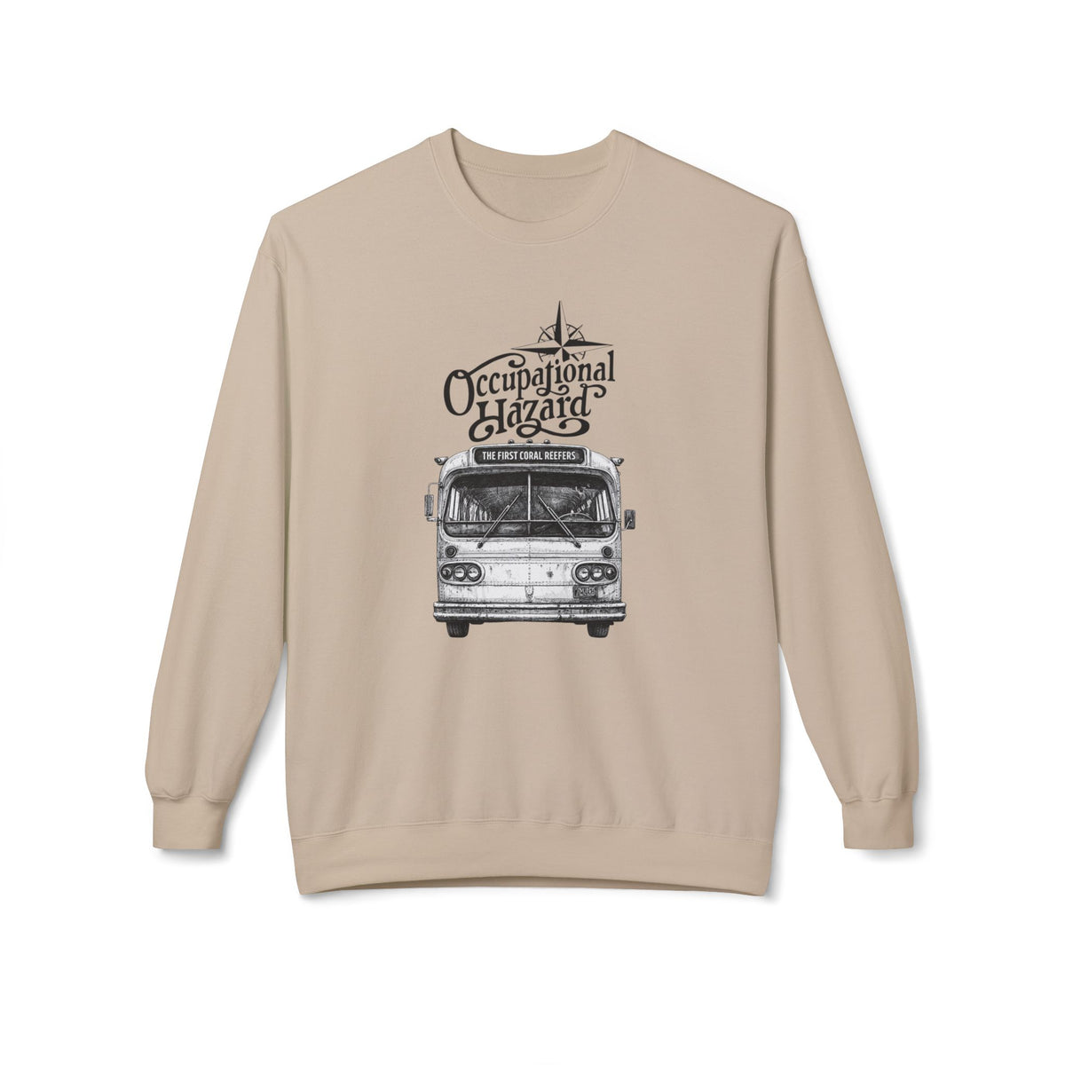 "On The Road" Tour Bus Midweight Fleece Sweatshirt