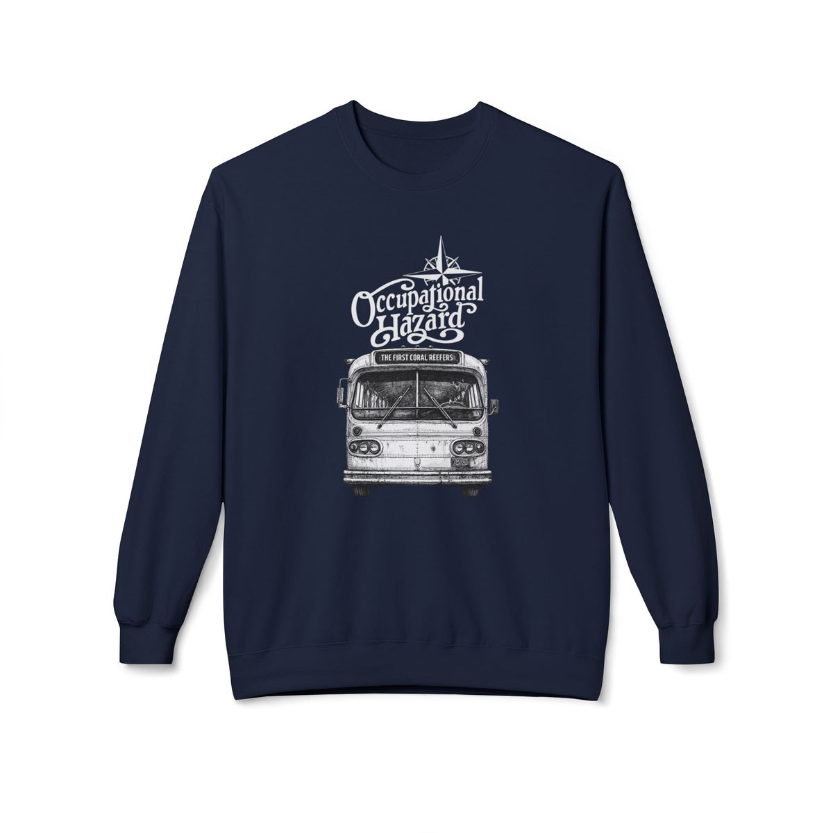 "On The Road" Tour Bus Midweight Fleece Sweatshirt